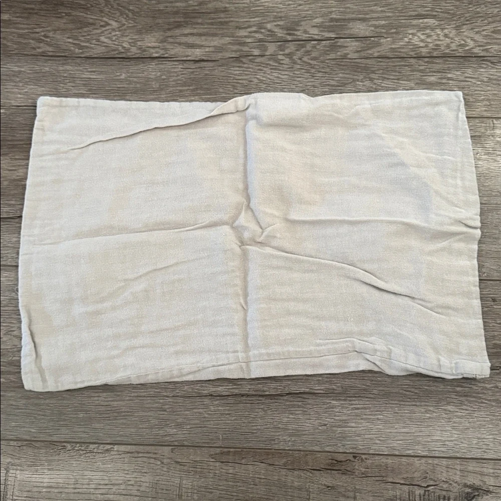 Restoration Hardware Grey Ultra Fine Organic Cotton Toddler Pillow Case